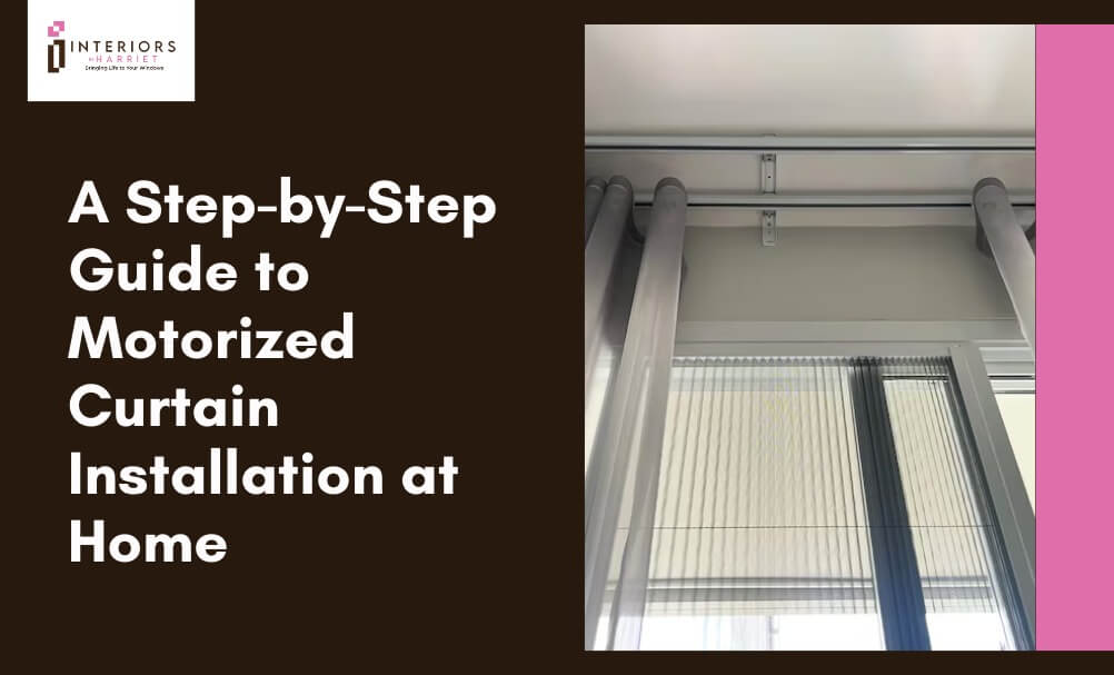 motorized curtain installation